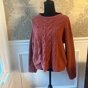 American Eagle Woven Sweater Rusty pink Size Medium